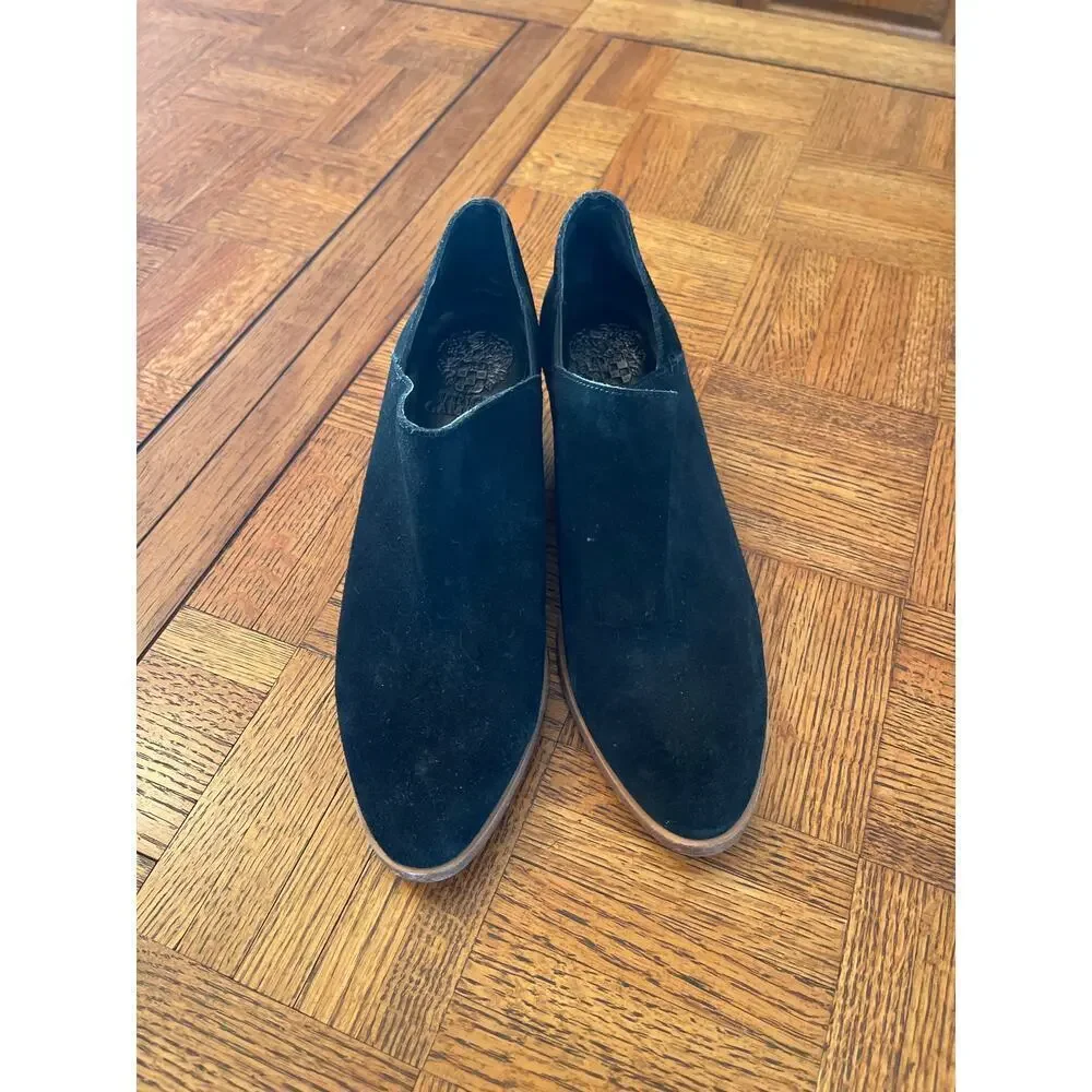 Vince Camuto suede slip on mules